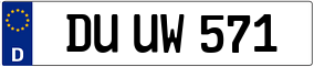 Trailer License Plate